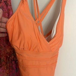 Athena orange one piece swimsuit size 14